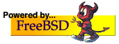 Powered by FreeBSD.